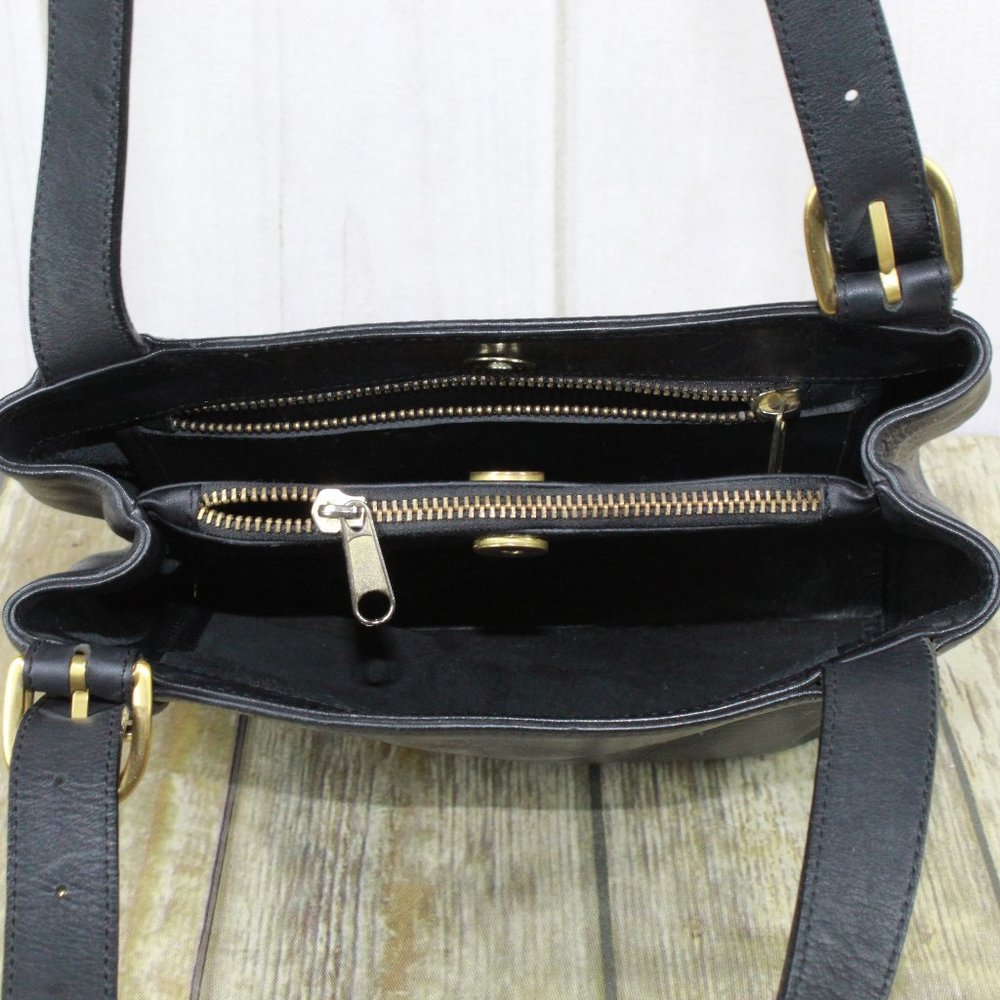 Vintage! COACH 50105 Black Leather Shoulder Bag - Picture 10 of 14